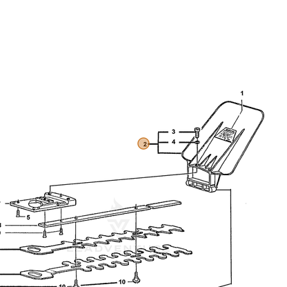 ECHO part 72607001112 — IPL diagram snippet (6x zoom, amber highlight)