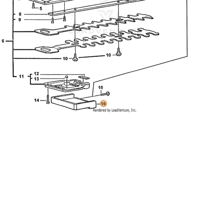 ECHO part 72607001152 — IPL diagram snippet (6x zoom, amber highlight)
