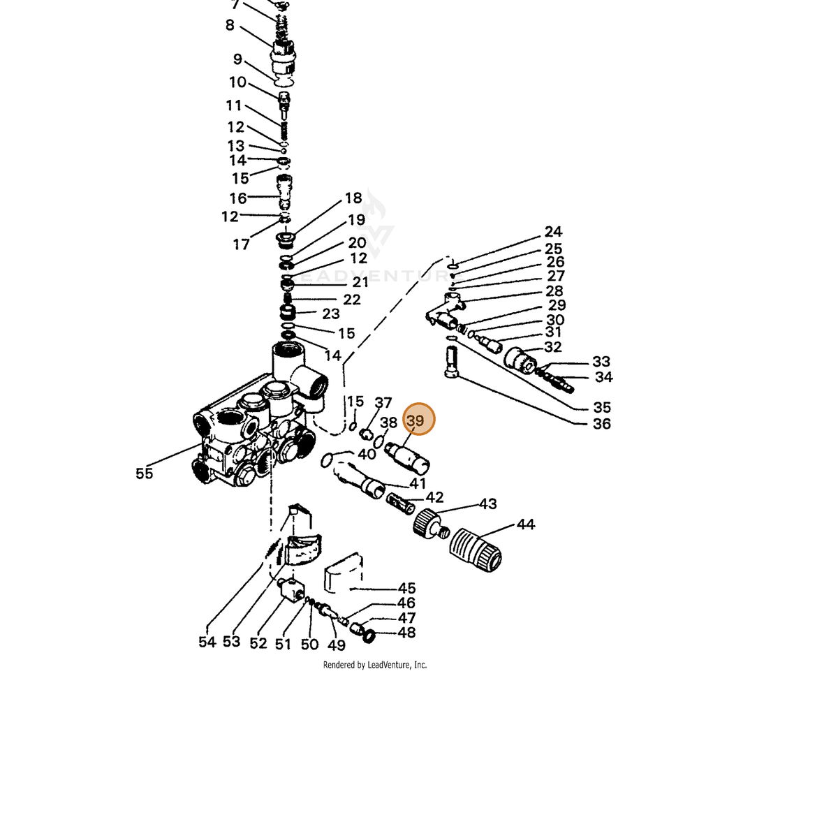 ECHO part 7310014770 — IPL diagram snippet (6x zoom, amber highlight)