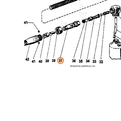 ECHO part 7310029051 — IPL diagram snippet (6x zoom, amber highlight)