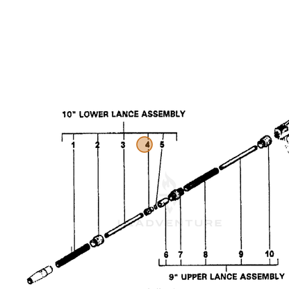 ECHO part 7310029770 — IPL diagram snippet (6x zoom, amber highlight)