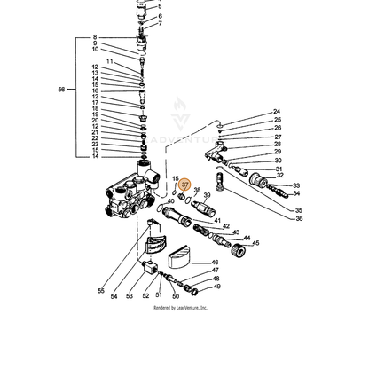 ECHO part 7310030766 — IPL diagram snippet (6x zoom, amber highlight)