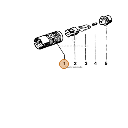 ECHO part 7310037951 — IPL diagram snippet (6x zoom, amber highlight)