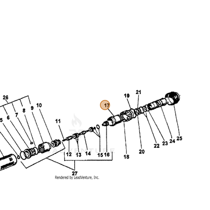 ECHO part 7310040670 — IPL diagram snippet (6x zoom, amber highlight)