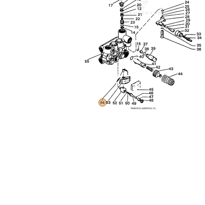 ECHO part 7310041901 — IPL diagram snippet (6x zoom, amber highlight)
