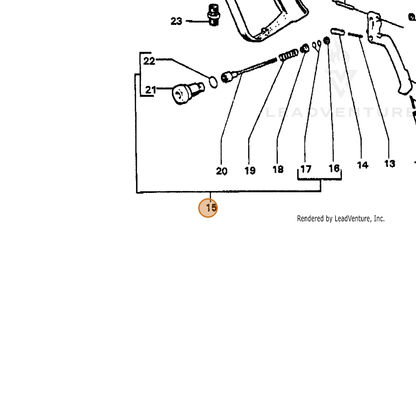 ECHO part 7311610014 — IPL diagram snippet (6x zoom, amber highlight)