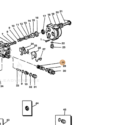 ECHO part 7313200000 — IPL diagram snippet (6x zoom, amber highlight)