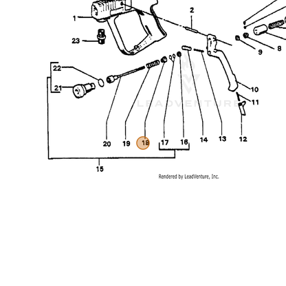 ECHO part 7318204270 — IPL diagram snippet (6x zoom, amber highlight)