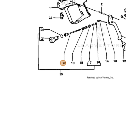ECHO part 7318205502 — IPL diagram snippet (6x zoom, amber highlight)