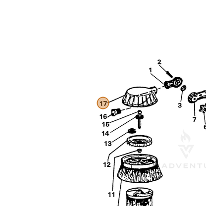 ECHO part 7319001202 — IPL diagram snippet (6x zoom, amber highlight)