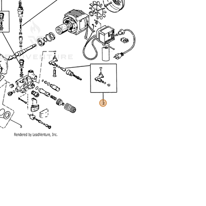ECHO part 7334009401 — IPL diagram snippet (6x zoom, amber highlight)