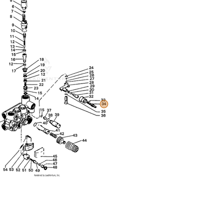 ECHO part 7336256670 — IPL diagram snippet (6x zoom, amber highlight)