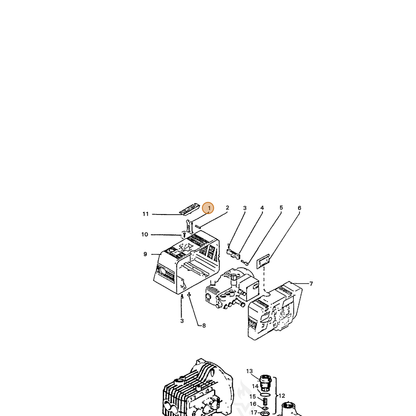 ECHO part 7355240751 — IPL diagram snippet (6x zoom, amber highlight)