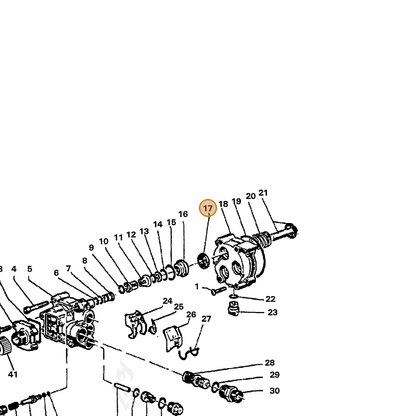 ECHO part 7390154200 — IPL diagram snippet (6x zoom, amber highlight)