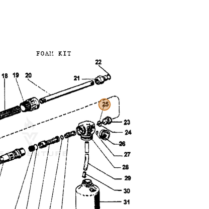 ECHO part 7390359300 — IPL diagram snippet (6x zoom, amber highlight)