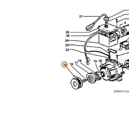 ECHO part 7391834700 — IPL diagram snippet (6x zoom, amber highlight)