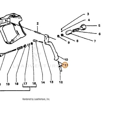 ECHO part 7394730300 — IPL diagram snippet (6x zoom, amber highlight)