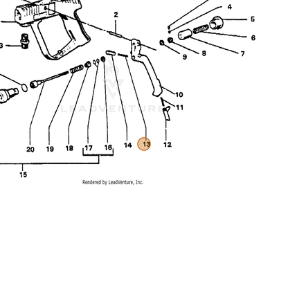 ECHO part 7394730500 — IPL diagram snippet (6x zoom, amber highlight)