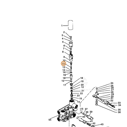ECHO part 7394733200 — IPL diagram snippet (6x zoom, amber highlight)