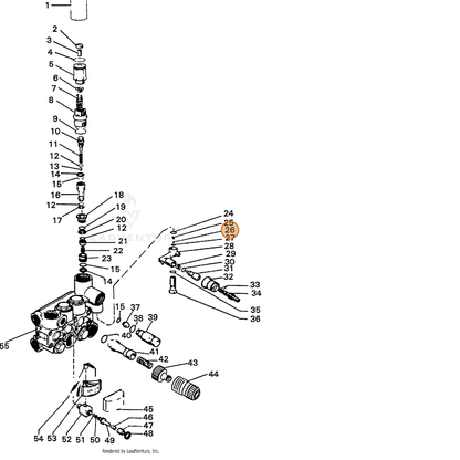 ECHO part 7397478200 — IPL diagram snippet (6x zoom, amber highlight)