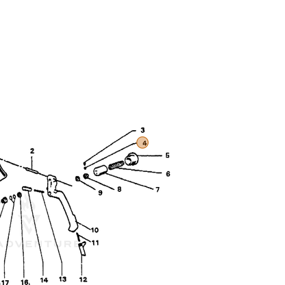 ECHO part 7397480200 — IPL diagram snippet (6x zoom, amber highlight)