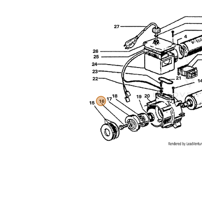 ECHO part 7399306800 — IPL diagram snippet (6x zoom, amber highlight)