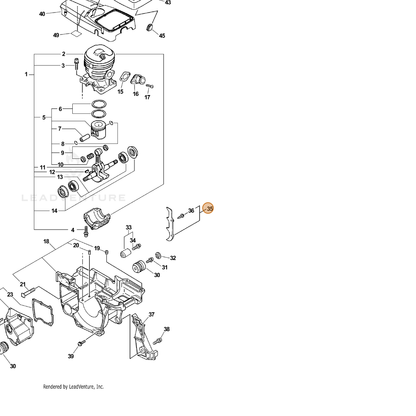 ECHO part 88020038330 — IPL diagram snippet (6x zoom, amber highlight)