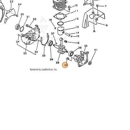 ECHO part 88051728230 — IPL diagram snippet (6x zoom, amber highlight)
