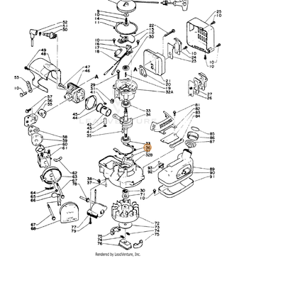 ECHO part 88900001362 — IPL diagram snippet (6x zoom, amber highlight)