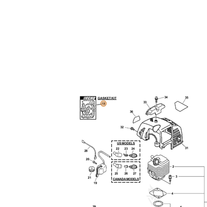 ECHO part 88900005065 — IPL diagram snippet (6x zoom, amber highlight)