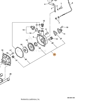 ECHO part 88900112620 — IPL diagram snippet (6x zoom, amber highlight)