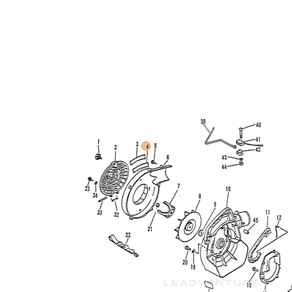 ECHO part 89011208761 — IPL diagram snippet (6x zoom, amber highlight)