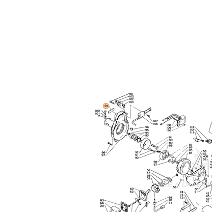 ECHO part 89011209130 — IPL diagram snippet (6x zoom, amber highlight)