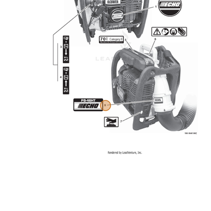 ECHO part 89011221060 — IPL diagram snippet (6x zoom, amber highlight)