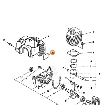 ECHO part 89011420960 — IPL diagram snippet (6x zoom, amber highlight)