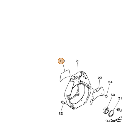 ECHO part 89011540630 — IPL diagram snippet (6x zoom, amber highlight)