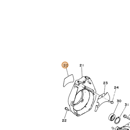 ECHO part 89011540830 — IPL diagram snippet (6x zoom, amber highlight)