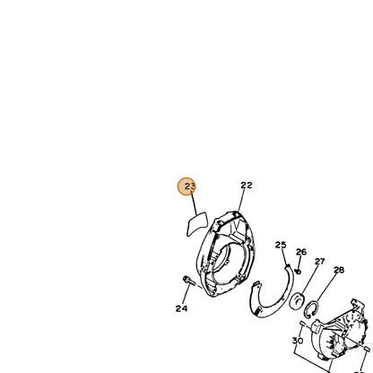 ECHO part 89011541030 — IPL diagram snippet (6x zoom, amber highlight)