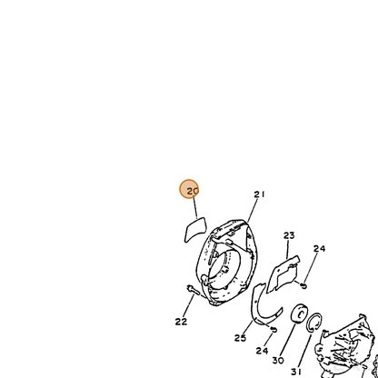 ECHO part 89011549330 — IPL diagram snippet (6x zoom, amber highlight)