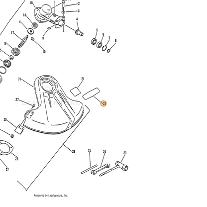 ECHO part 89011552330 — IPL diagram snippet (6x zoom, amber highlight)