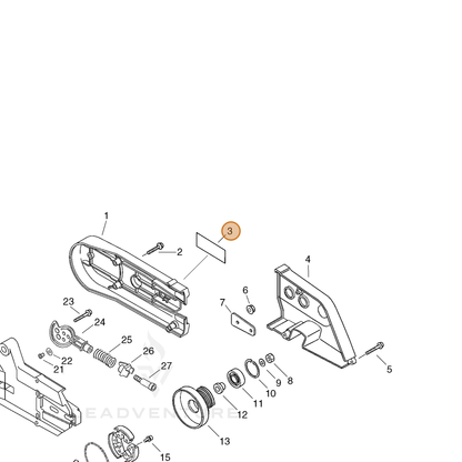 ECHO part 89011807060 — IPL diagram snippet (6x zoom, amber highlight)