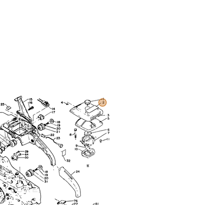 ECHO part 89015114331 — IPL diagram snippet (6x zoom, amber highlight)