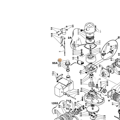 ECHO part 89015403930 — IPL diagram snippet (6x zoom, amber highlight)