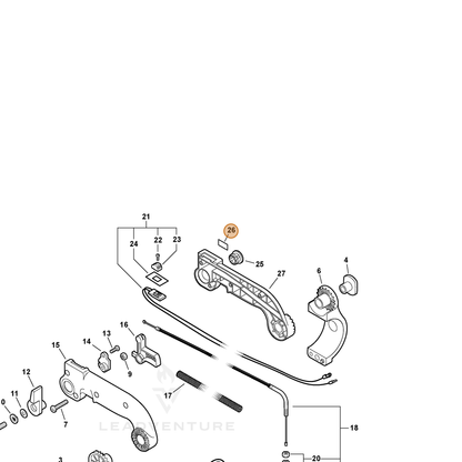 ECHO part 89015706560 — IPL diagram snippet (6x zoom, amber highlight)