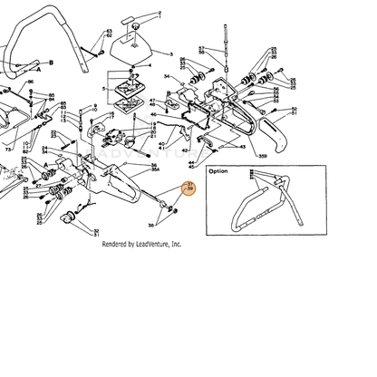 ECHO part 89015714730 — IPL diagram snippet (6x zoom, amber highlight)