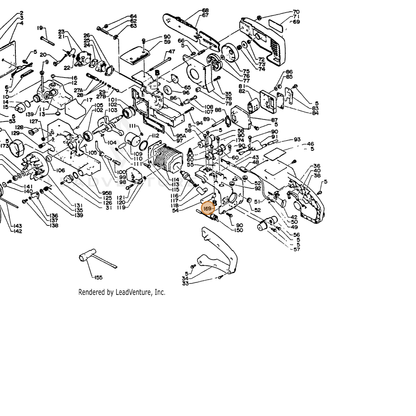ECHO part 89015715030 — IPL diagram snippet (6x zoom, amber highlight)