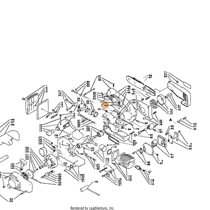 ECHO part 89015716830 — IPL diagram snippet (6x zoom, amber highlight)