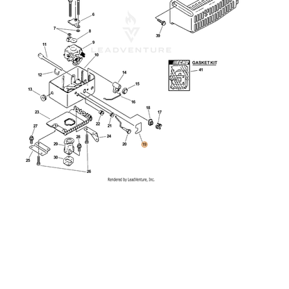 ECHO part 89015803360 — IPL diagram snippet (6x zoom, amber highlight)