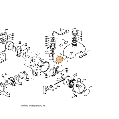 ECHO part 89015906530 — IPL diagram snippet (6x zoom, amber highlight)