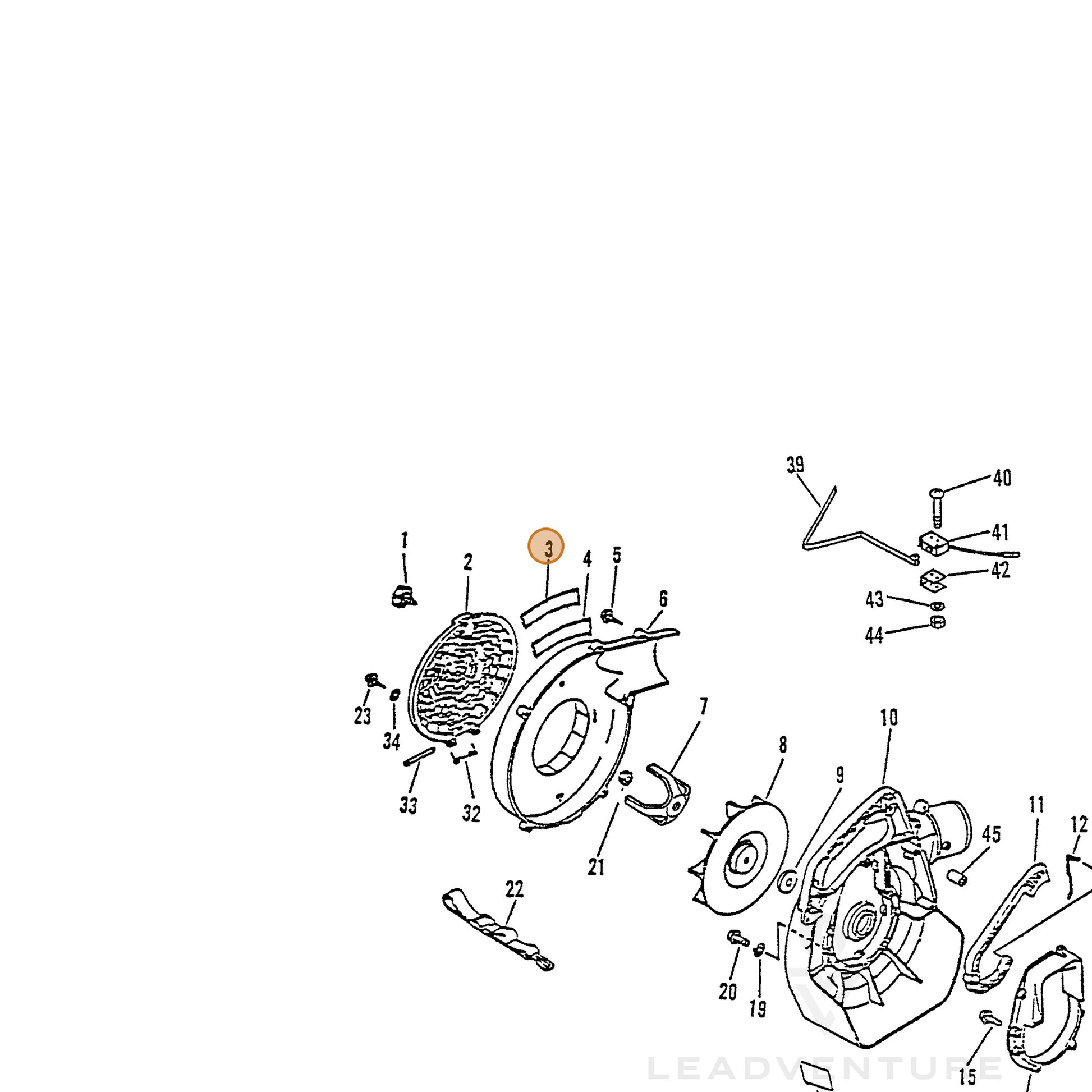 ECHO part 89016008760 — IPL diagram snippet (6x zoom, amber highlight)